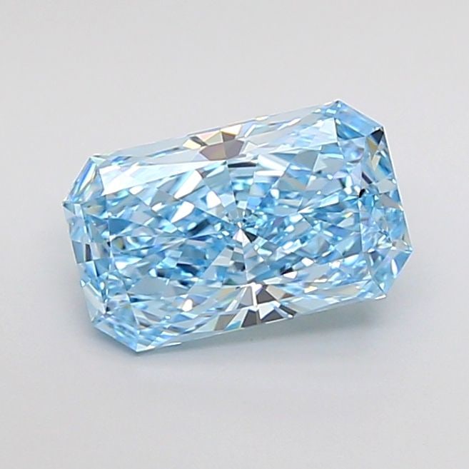 Loose Diamond - RADIANT 1.74ct Fancy Vivid Blue VVS2: Loose Diamond - RADIANT 1.74ct Fancy Vivid Blue VVS2 Source: This is a real non-mined Diamond that has been grown in a lab Shape: RADIANT Carats: 1.74 Color: Fancy Vivid Blue Certification: IGI Video:
