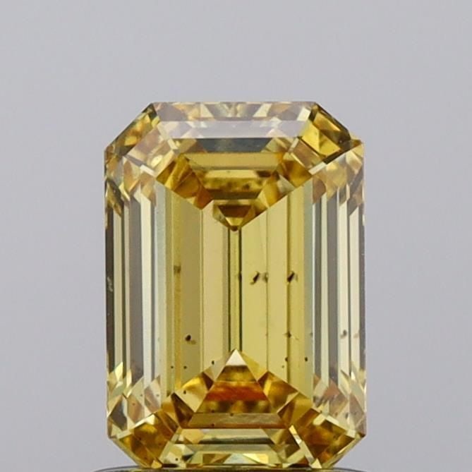Loose Diamond - EMERALD 1.01ct Fancy Vivid Yellow VS2: Loose Diamond - EMERALD 1.01ct Fancy Vivid Yellow VS2 Source: This is a real non-mined Diamond that has been grown in a lab Shape: EMERALD Carats: 1.01 Color: Fancy Vivid Yellow Certification: NONE Vi