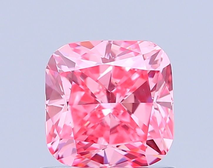 Loose Diamond - CUSHION MODIFIED 0.99ct Fancy Vivid Pink VVS2: Loose Diamond - CUSHION MODIFIED 0.99ct Fancy Vivid Pink VVS2 Source: This is a real non-mined Diamond that has been grown in a lab Shape: CUSHION MODIFIED Carats: 0.99 Color: Fancy Vivid Pink Certifi