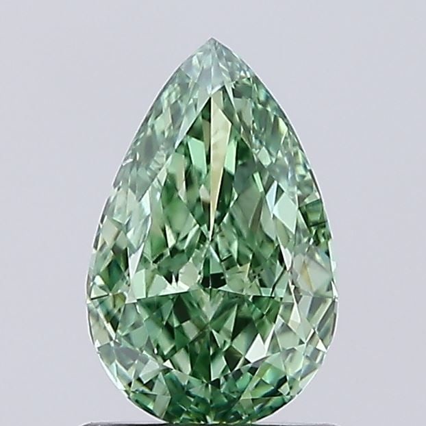 Loose Diamond - PEAR 1.01ct Fancy Intense Green VS1: Loose Diamond - PEAR 1.01ct Fancy Intense Green VS1 Source: This is a real non-mined Diamond that has been grown in a lab Shape: PEAR Carats: 1.01 Color: Fancy Intense Green Certification: NONE Video: