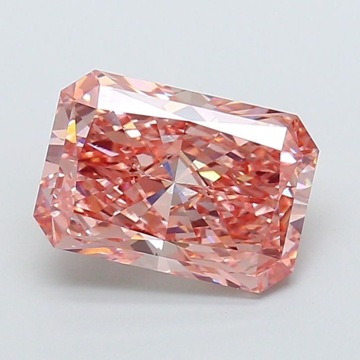 Loose Diamond - RADIANT 5.03ct Fancy Vivid Pink VS1: Loose Diamond - RADIANT 5.03ct Fancy Vivid Pink VS1 Source: This is a real non-mined Diamond that has been grown in a lab Shape: RADIANT Carats: 5.03 Color: Fancy Vivid Pink Certification: IGI Video: