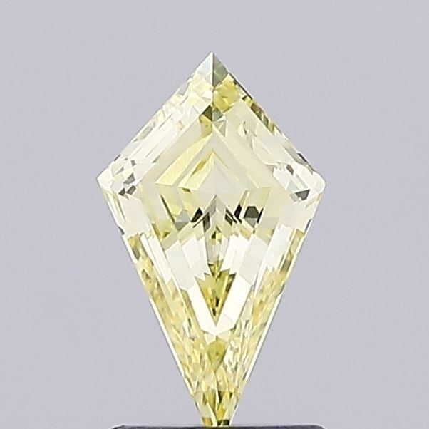 Loose Diamond - KITE 0.96ct Fancy Intense Yellow VVS2: Loose Diamond - KITE 0.96ct Fancy Intense Yellow VVS2 Source: This is a real non-mined Diamond that has been grown in a lab Shape: KITE Carats: 0.96 Color: Fancy Intense Yellow Certification: IGI Vide