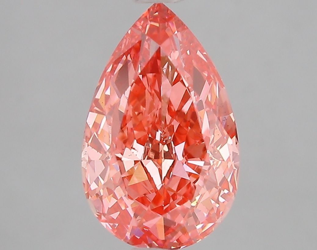 Loose Diamond - PEAR 3.02ct Fancy Vivid Pink VS2: Loose Diamond - PEAR 3.02ct Fancy Vivid Pink VS2 Source: This is a real non-mined Diamond that has been grown in a lab Shape: PEAR Carats: 3.02 Color: Fancy Vivid Pink Certification: IGI Video: