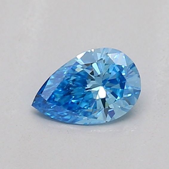 Loose Diamond - PEAR 0.17ct Fancy Vivid Blue VS1: Loose Diamond - PEAR 0.17ct Fancy Vivid Blue VS1 Source: This is a real non-mined Diamond that has been grown in a lab Shape: PEAR Carats: 0.17 Color: Fancy Vivid Blue Certification: IGI Video: