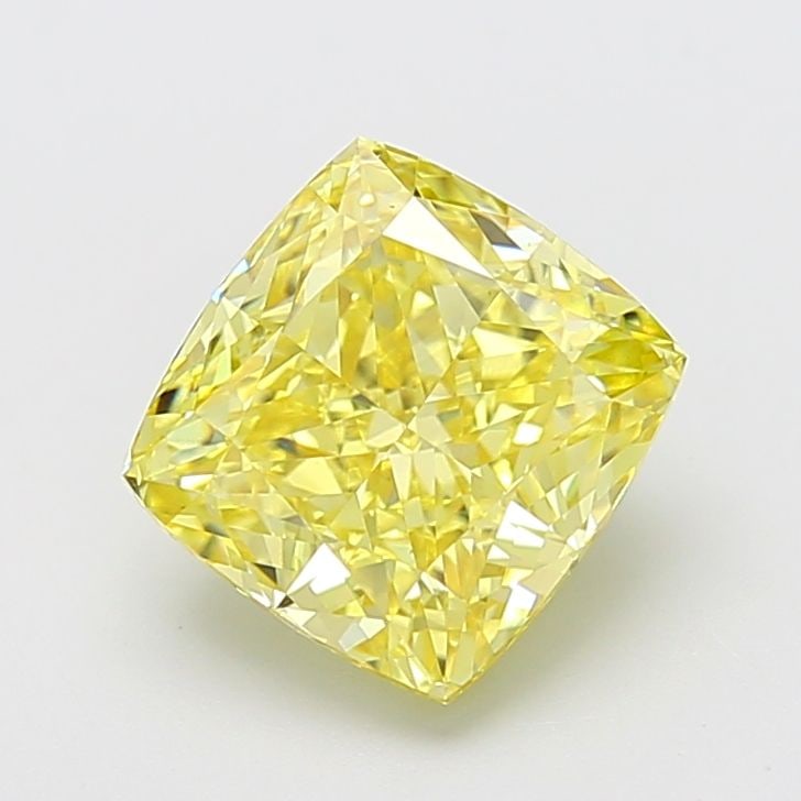 Loose Diamond - CUSHION MODIFIED 4.05ct Fancy Intense Yellow VS1: Loose Diamond - CUSHION MODIFIED 4.05ct Fancy Intense Yellow VS1 Source: This is a real non-mined Diamond that has been grown in a lab Shape: CUSHION MODIFIED Carats: 4.05 Color: Fancy Intense Yellow 