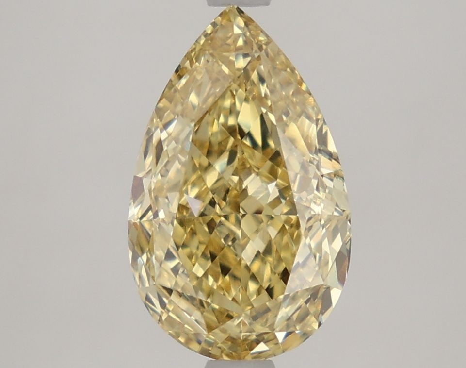 Loose Diamond - PEAR 2.81ct Fancy Intense Yellow VS1: Loose Diamond - PEAR 2.81ct Fancy Intense Yellow VS1 Source: This is a real non-mined Diamond that has been grown in a lab Shape: PEAR Carats: 2.81 Color: Fancy Intense Yellow Certification: IGI Video