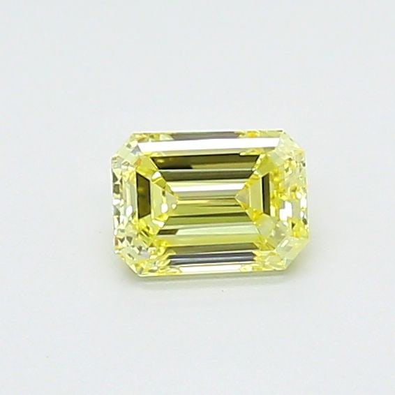 Loose Diamond - EMERALD 0.54ct Fancy Yellow VS1: Loose Diamond - EMERALD 0.54ct Fancy Yellow VS1 Source: This is a real non-mined Diamond that has been grown in a lab Shape: EMERALD Carats: 0.54 Color: Fancy Yellow Certification: IGI Video: