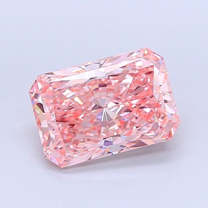 Loose Diamond - RADIANT 2.59ct Fancy Vivid Pink VS1: Loose Diamond - RADIANT 2.59ct Fancy Vivid Pink VS1 Source: This is a real non-mined Diamond that has been grown in a lab Shape: RADIANT Carats: 2.59 Color: Fancy Vivid Pink Certification: IGI Video: