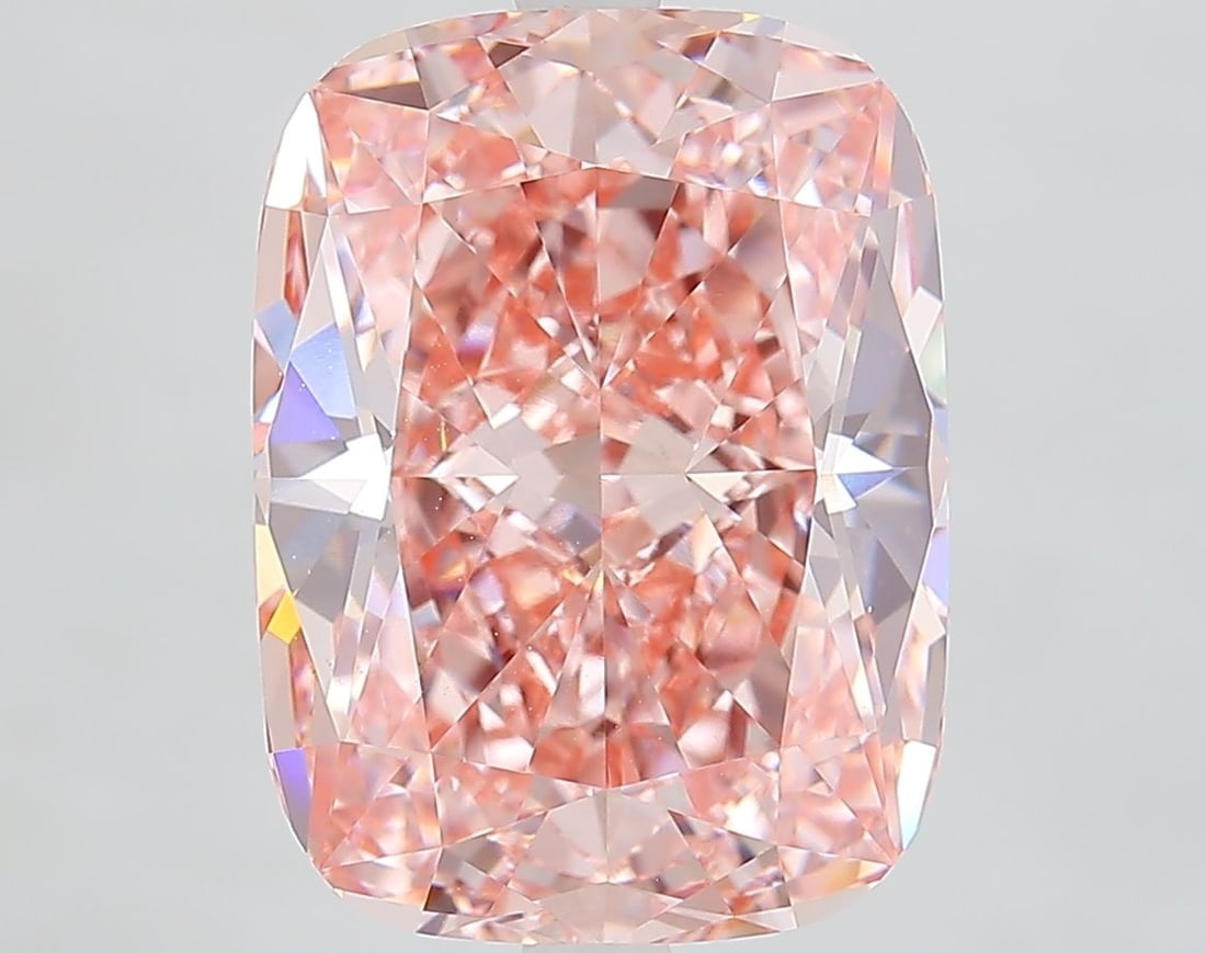 Loose Diamond - CUSHION MODIFIED 7.05ct Fancy Vivid Pink VS1: Loose Diamond - CUSHION MODIFIED 7.05ct Fancy Vivid Pink VS1 Source: This is a real non-mined Diamond that has been grown in a lab Shape: CUSHION MODIFIED Carats: 7.05 Color: Fancy Vivid Pink Certific