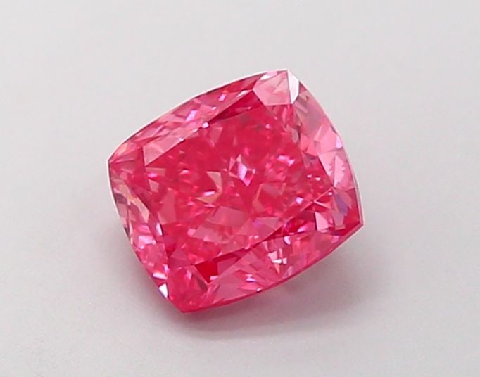 Loose Diamond - CUSHION MODIFIED 1.02ct Fancy Vivid Pink VS1: Loose Diamond - CUSHION MODIFIED 1.02ct Fancy Vivid Pink VS1 Source: This is a real non-mined Diamond that has been grown in a lab Shape: CUSHION MODIFIED Carats: 1.02 Color: Fancy Vivid Pink Certific
