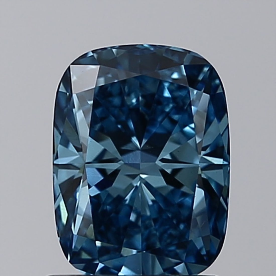 Loose Diamond - CUSHION BRILLIANT 1.2ct Fancy Vivid Blue VS1: Loose Diamond - CUSHION BRILLIANT 1.2ct Fancy Vivid Blue VS1 Source: This is a real non-mined Diamond that has been grown in a lab Shape: CUSHION BRILLIANT Carats: 1.2 Color: Fancy Vivid Blue Certific