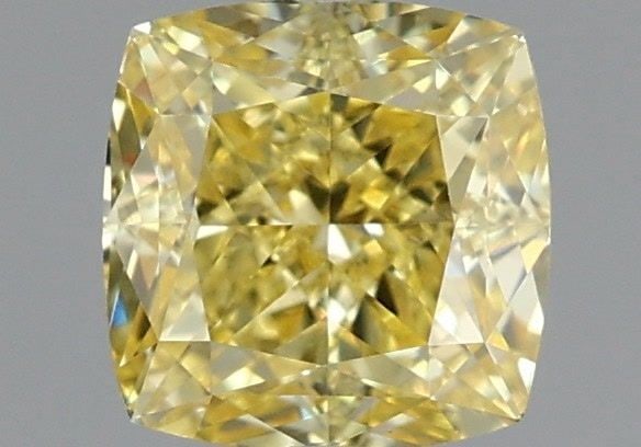 Loose Diamond - CUSHION MODIFIED 1.12ct Fancy Vivid Yellow VS1: Loose Diamond - CUSHION MODIFIED 1.12ct Fancy Vivid Yellow VS1 Source: This is a real non-mined Diamond that has been grown in a lab Shape: CUSHION MODIFIED Carats: 1.12 Color: Fancy Vivid Yellow Cert