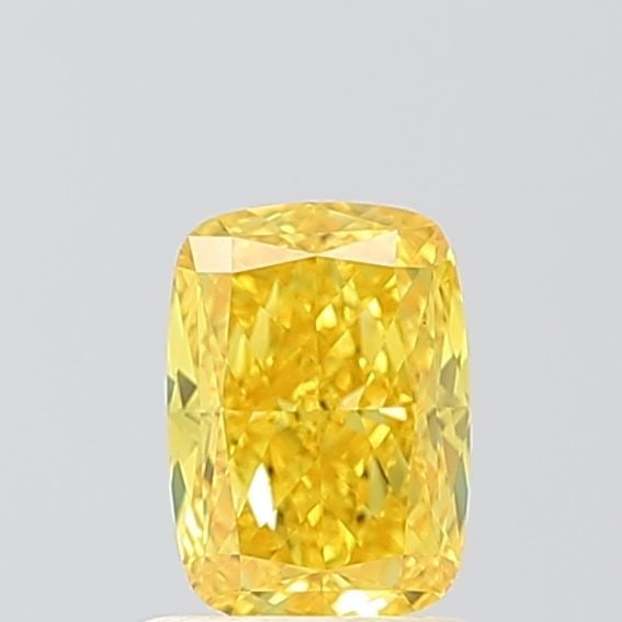Loose Diamond - CUSHION MODIFIED 1.05ct Fancy Vivid Yellow VS1: Loose Diamond - CUSHION MODIFIED 1.05ct Fancy Vivid Yellow VS1 Source: This is a real non-mined Diamond that has been grown in a lab Shape: CUSHION MODIFIED Carats: 1.05 Color: Fancy Vivid Yellow Cert