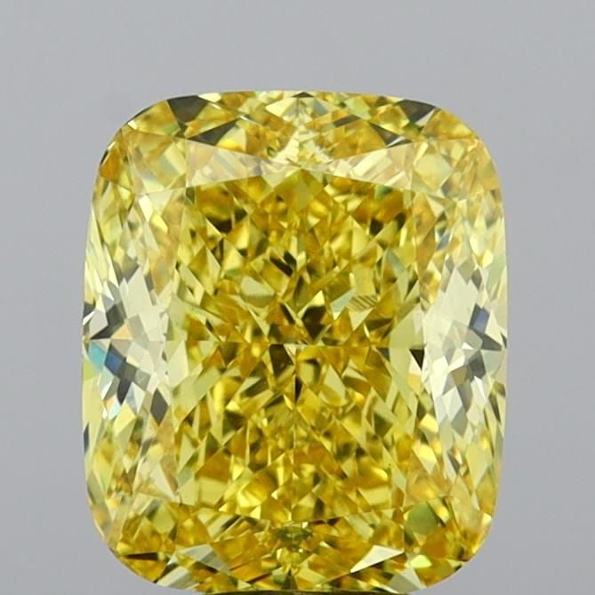 Loose Diamond - CUSHION MODIFIED 7.07ct Fancy Vivid Yellow VS1: Loose Diamond - CUSHION MODIFIED 7.07ct Fancy Vivid Yellow VS1 Source: This is a real non-mined Diamond that has been grown in a lab Shape: CUSHION MODIFIED Carats: 7.07 Color: Fancy Vivid Yellow Cert