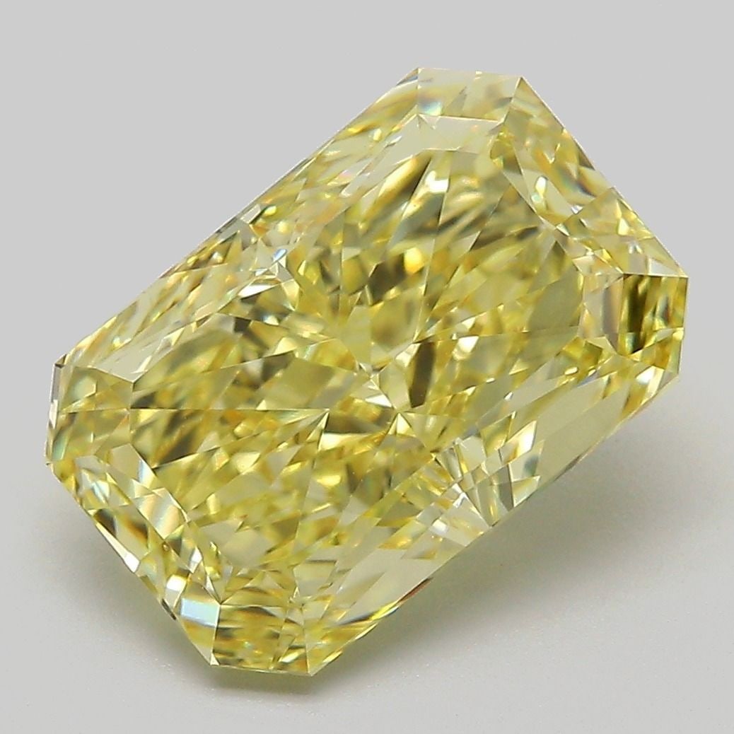 Loose Diamond - RADIANT 5.01ct Fancy Intense Yellow VS1: Loose Diamond - RADIANT 5.01ct Fancy Intense Yellow VS1 Source: This is a real non-mined Diamond that has been grown in a lab Shape: RADIANT Carats: 5.01 Color: Fancy Intense Yellow Certification: IGI