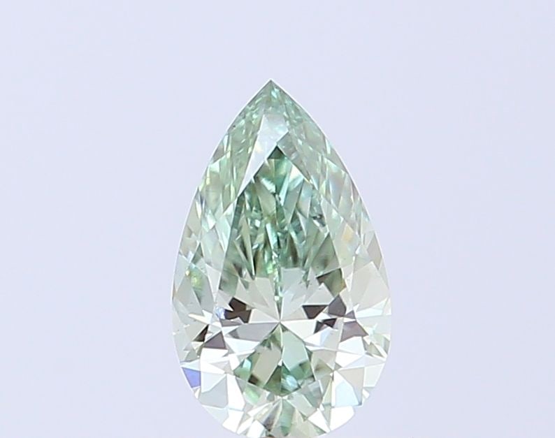 Loose Diamond - PEAR 0.55ct Fancy Green VS1: Loose Diamond - PEAR 0.55ct Fancy Green VS1 Source: This is a real non-mined Diamond that has been grown in a lab Shape: PEAR Carats: 0.55 Color: Fancy Green Certification: NONE Video: