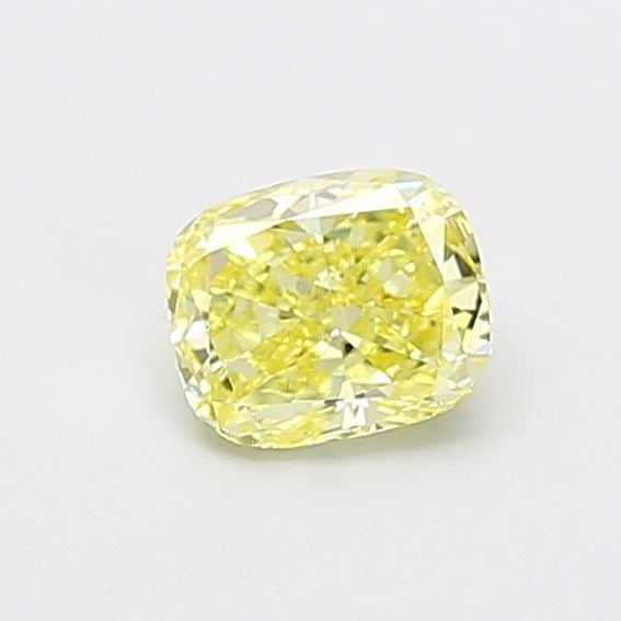 Loose Diamond - CUSHION MODIFIED 0.8ct Fancy Intense Yellow VS2: Loose Diamond - CUSHION MODIFIED 0.8ct Fancy Intense Yellow VS2 Source: This is a real non-mined Diamond that has been grown in a lab Shape: CUSHION MODIFIED Carats: 0.8 Color: Fancy Intense Yellow Ce