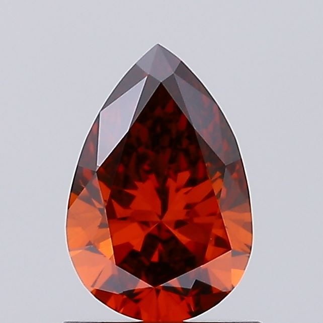 Loose Diamond - PEAR 0.68ct Fancy Deep Orange VS1: Loose Diamond - PEAR 0.68ct Fancy Deep Orange VS1 Source: This is a real non-mined Diamond that has been grown in a lab Shape: PEAR Carats: 0.68 Color: Fancy Deep Orange Certification: IGI Video: