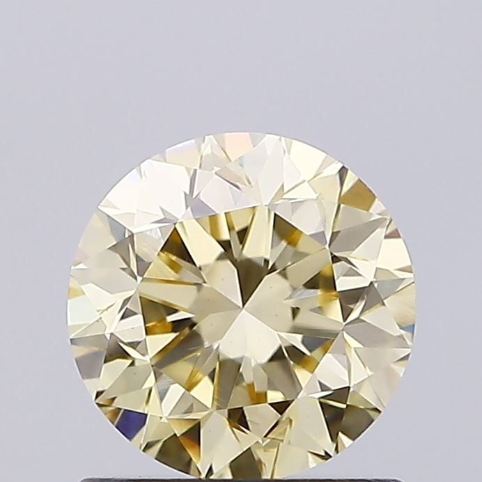 Loose Diamond - ROUND 0.81ct Fancy Light Yellow VS1: Loose Diamond - ROUND 0.81ct Fancy Light Yellow VS1 Source: This is a real non-mined Diamond that has been grown in a lab Shape: ROUND Carats: 0.81 Color: Fancy Light Yellow Certification: IGI Video: