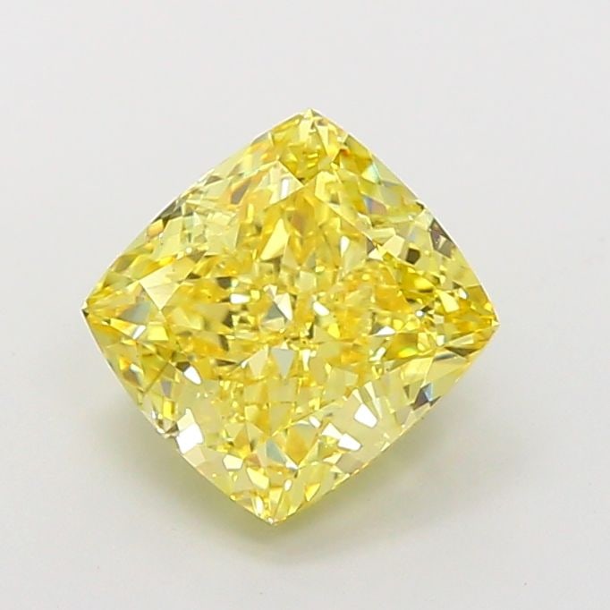 Loose Diamond - CUSHION MODIFIED 3.39ct Fancy Intense Yellow VS2: Loose Diamond - CUSHION MODIFIED 3.39ct Fancy Intense Yellow VS2 Source: This is a real non-mined Diamond that has been grown in a lab Shape: CUSHION MODIFIED Carats: 3.39 Color: Fancy Intense Yellow 
