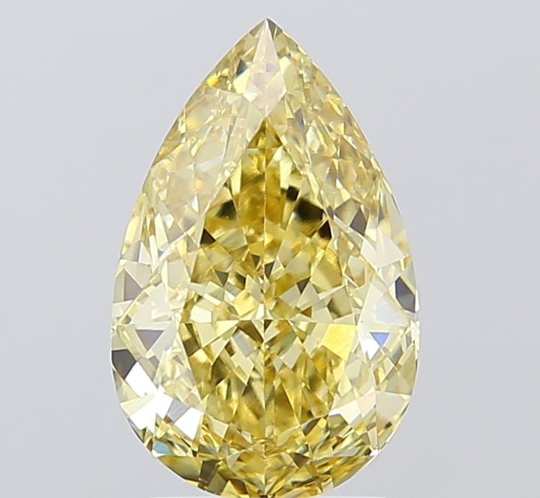 Loose Diamond - PEAR 3.07ct Fancy Yellow VVS2: Loose Diamond - PEAR 3.07ct Fancy Yellow VVS2 Source: This is a real non-mined Diamond that has been grown in a lab Shape: PEAR Carats: 3.07 Color: Fancy Yellow Certification: IGI Video: