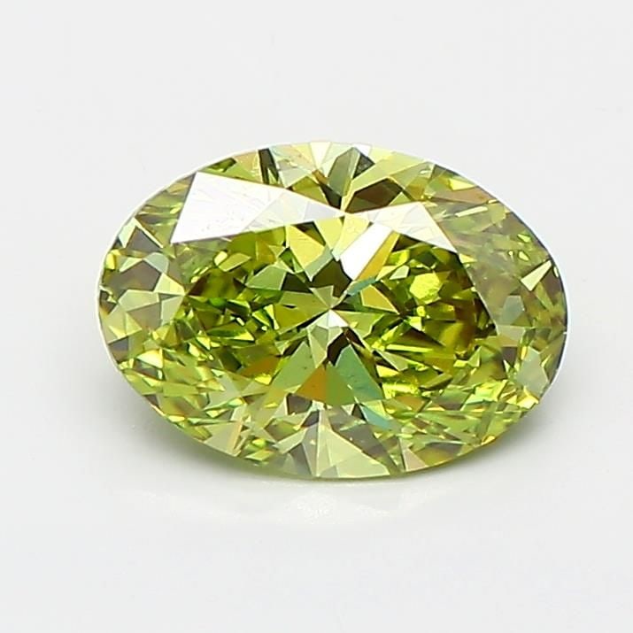 Loose Diamond - OVAL 1.06ct Fancy Vivid Green VS1: Loose Diamond - OVAL 1.06ct Fancy Vivid Green VS1 Source: This is a real non-mined Diamond that has been grown in a lab Shape: OVAL Carats: 1.06 Color: Fancy Vivid Green Certification: NONE Video:
