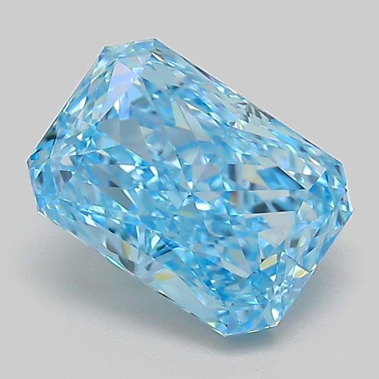 Loose Diamond - RADIANT 2.01ct Fancy Vivid Blue VVS2: Loose Diamond - RADIANT 2.01ct Fancy Vivid Blue VVS2 Source: This is a real non-mined Diamond that has been grown in a lab Shape: RADIANT Carats: 2.01 Color: Fancy Vivid Blue Certification: IGI Video: