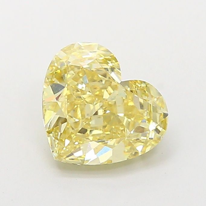 Loose Diamond - HEART 2.11ct Fancy Intense Yellow VS1: Loose Diamond - HEART 2.11ct Fancy Intense Yellow VS1 Source: This is a real non-mined Diamond that has been grown in a lab Shape: HEART Carats: 2.11 Color: Fancy Intense Yellow Certification: IGI Vid