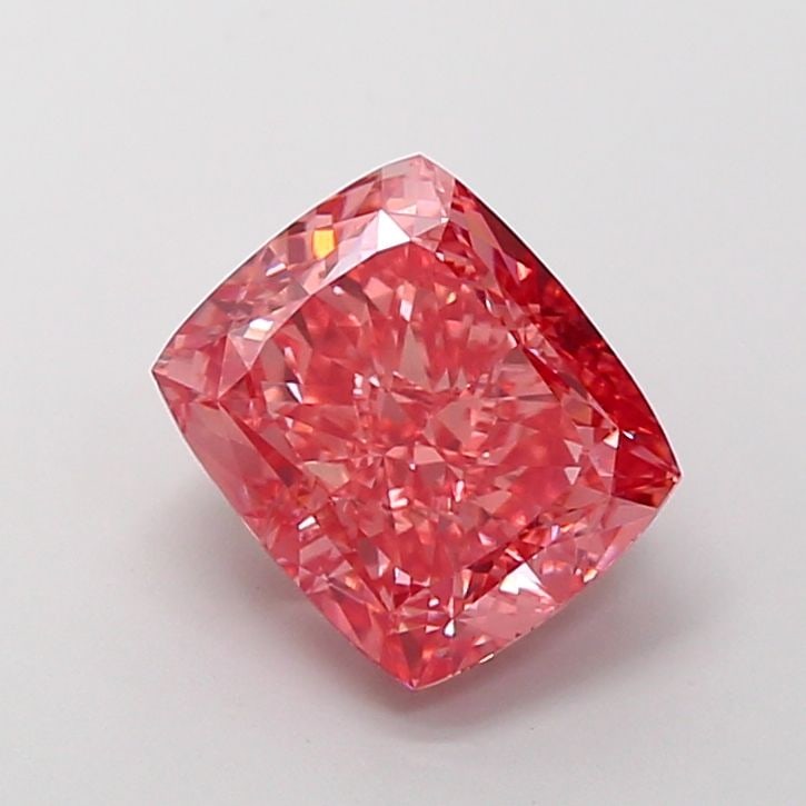 Loose Diamond - CUSHION MODIFIED 4.74ct Fancy Vivid Pink VVS2 (1 of 1)