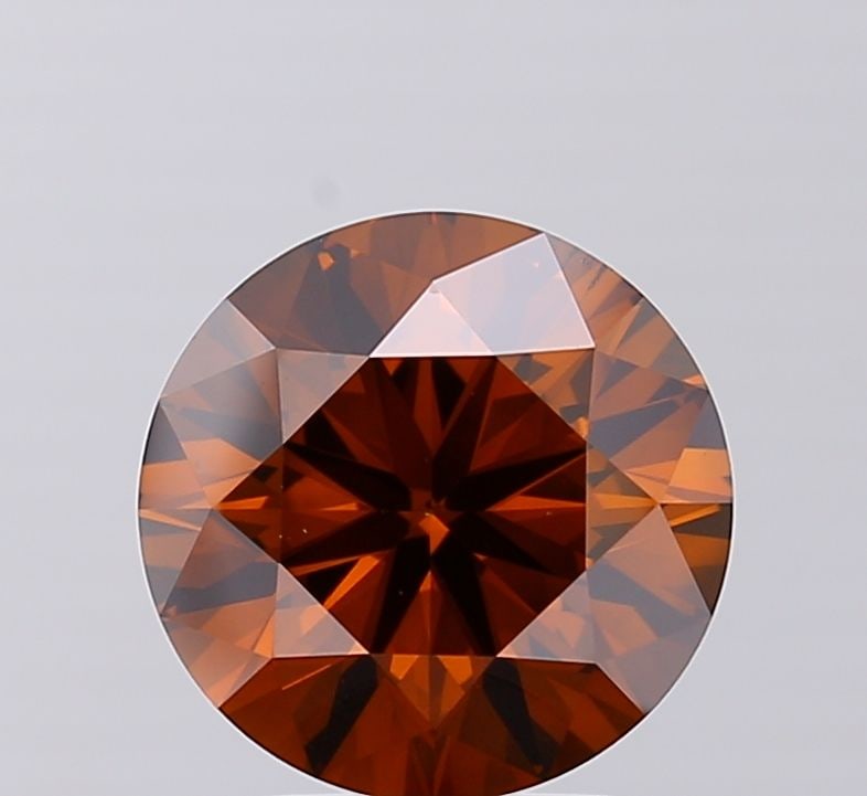 Loose Diamond - ROUND 2.94ct Fancy Deep Orange VS2: Loose Diamond - ROUND 2.94ct Fancy Deep Orange VS2 Source: This is a real non-mined Diamond that has been grown in a lab Shape: ROUND Carats: 2.94 Color: Fancy Deep Orange Certification: IGI Video: