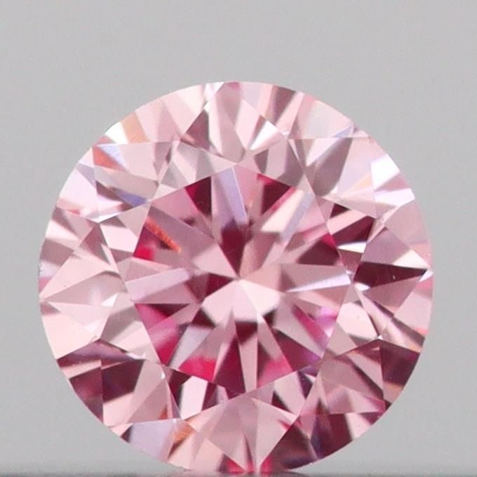 Loose Diamond - ROUND 0.13ct Fancy Vivid Pink VS1: Loose Diamond - ROUND 0.13ct Fancy Vivid Pink VS1 Source: This is a real non-mined Diamond that has been grown in a lab Shape: ROUND Carats: 0.13 Color: Fancy Vivid Pink Certification: IGI Video: