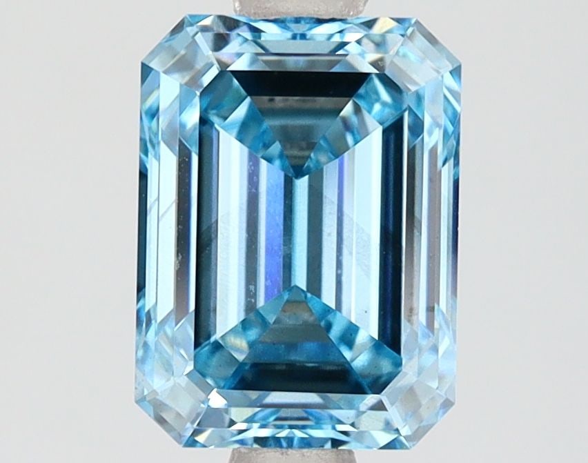 Loose Diamond - EMERALD 2.03ct Fancy Intense Blue SI1: Loose Diamond - EMERALD 2.03ct Fancy Intense Blue SI1 Source: This is a real non-mined Diamond that has been grown in a lab Shape: EMERALD Carats: 2.03 Color: Fancy Intense Blue Certification: IGI Vid