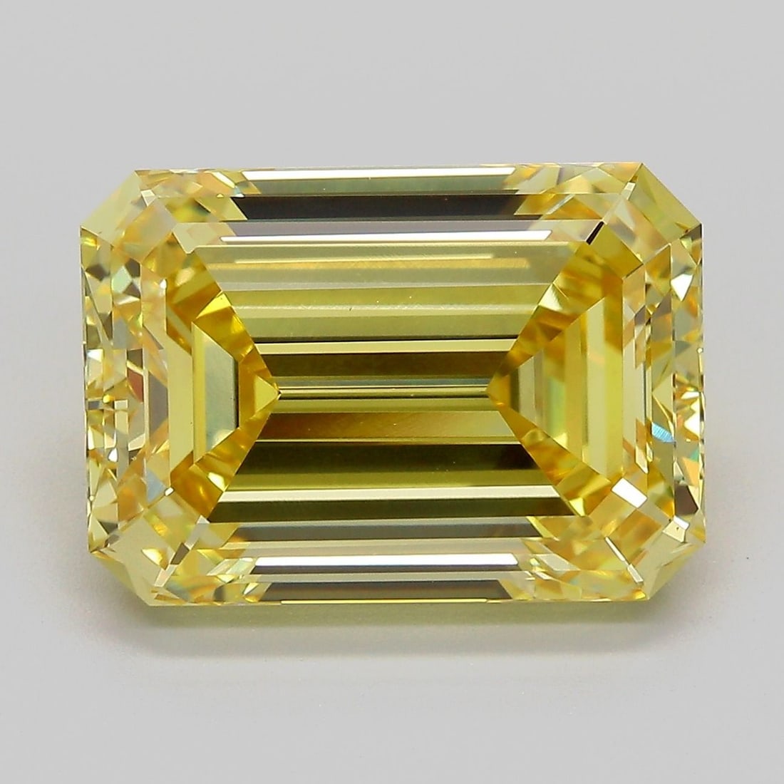 Loose Diamond - EMERALD 9.03ct Fancy Intense Yellow VS1: Loose Diamond - EMERALD 9.03ct Fancy Intense Yellow VS1 Source: This is a real non-mined Diamond that has been grown in a lab Shape: EMERALD Carats: 9.03 Color: Fancy Intense Yellow Certification: IGI