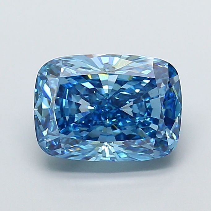 Loose Diamond - CUSHION MODIFIED 5.02ct Fancy Vivid Blue VS1: Loose Diamond - CUSHION MODIFIED 5.02ct Fancy Vivid Blue VS1 Source: This is a real non-mined Diamond that has been grown in a lab Shape: CUSHION MODIFIED Carats: 5.02 Color: Fancy Vivid Blue Certific