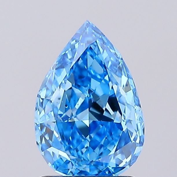 Loose Diamond - PEAR 1.52ct Fancy Vivid Blue VS2: Loose Diamond - PEAR 1.52ct Fancy Vivid Blue VS2 Source: This is a real non-mined Diamond that has been grown in a lab Shape: PEAR Carats: 1.52 Color: Fancy Vivid Blue Certification: IGI Video: