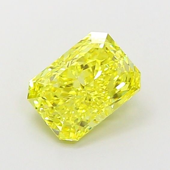 Loose Diamond - RADIANT 1.42ct Fancy Vivid Yellow VS1: Loose Diamond - RADIANT 1.42ct Fancy Vivid Yellow VS1 Source: This is a real non-mined Diamond that has been grown in a lab Shape: RADIANT Carats: 1.42 Color: Fancy Vivid Yellow Certification: IGI Vid