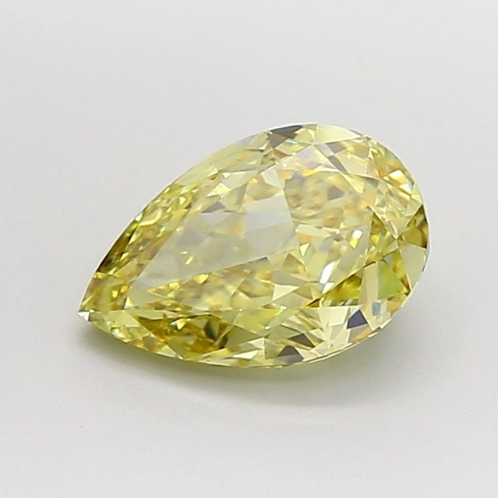 Loose Diamond - PEAR 2.07ct Fancy Intense Yellow VS1: Loose Diamond - PEAR 2.07ct Fancy Intense Yellow VS1 Source: This is a real non-mined Diamond that has been grown in a lab Shape: PEAR Carats: 2.07 Color: Fancy Intense Yellow Certification: IGI Video