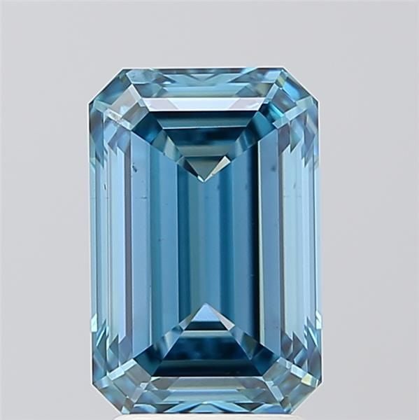 Loose Diamond - EMERALD 3.06ct Fancy Vivid Blue VS2: Loose Diamond - EMERALD 3.06ct Fancy Vivid Blue VS2 Source: This is a real non-mined Diamond that has been grown in a lab Shape: EMERALD Carats: 3.06 Color: Fancy Vivid Blue Certification: IGI Video: