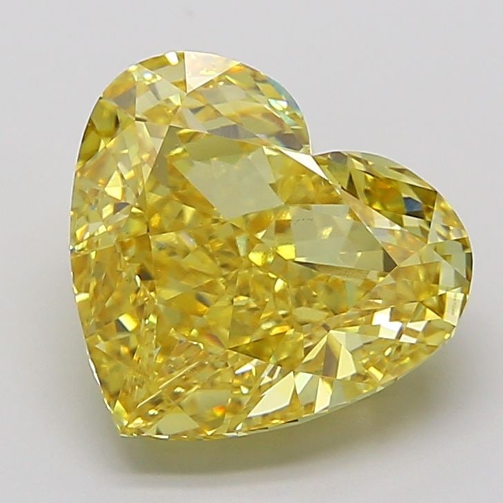 Loose Diamond - HEART 8.62ct Fancy Vivid Yellow VS1: Loose Diamond - HEART 8.62ct Fancy Vivid Yellow VS1 Source: This is a real non-mined Diamond that has been grown in a lab Shape: HEART Carats: 8.62 Color: Fancy Vivid Yellow Certification: IGI Video: