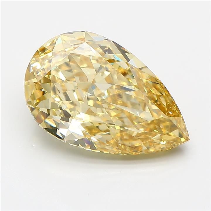 Loose Diamond - PEAR 5.02ct Fancy Intense Yellow VS1: Loose Diamond - PEAR 5.02ct Fancy Intense Yellow VS1 Source: This is a real non-mined Diamond that has been grown in a lab Shape: PEAR Carats: 5.02 Color: Fancy Intense Yellow Certification: IGI Video