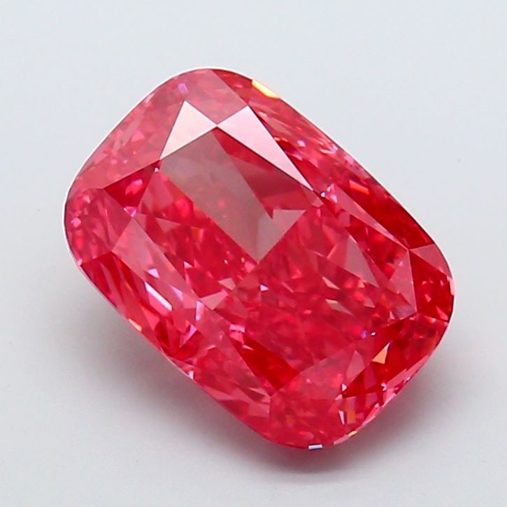 Loose Diamond - CUSHION MODIFIED 5.08ct Fancy Vivid Pink VVS2: Loose Diamond - CUSHION MODIFIED 5.08ct Fancy Vivid Pink VVS2 Source: This is a real non-mined Diamond that has been grown in a lab Shape: CUSHION MODIFIED Carats: 5.08 Color: Fancy Vivid Pink Certifi