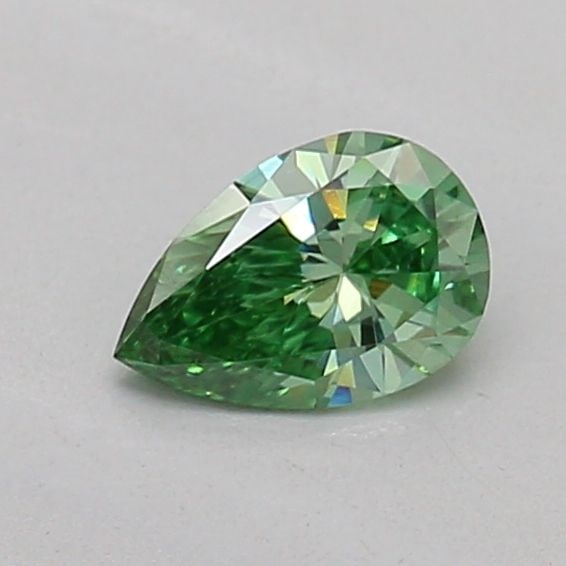 Loose Diamond - PEAR 0.21ct Fancy Vivid Green VS1: Loose Diamond - PEAR 0.21ct Fancy Vivid Green VS1 Source: This is a real non-mined Diamond that has been grown in a lab Shape: PEAR Carats: 0.21 Color: Fancy Vivid Green Certification: IGI Video: