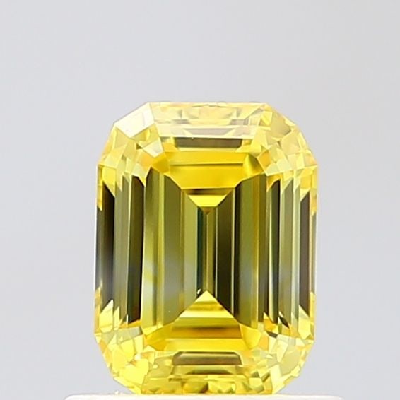 Loose Diamond - EMERALD 0.81ct Fancy Intense Yellow VVS1: Loose Diamond - EMERALD 0.81ct Fancy Intense Yellow VVS1 Source: This is a real non-mined Diamond that has been grown in a lab Shape: EMERALD Carats: 0.81 Color: Fancy Intense Yellow Certification: IG