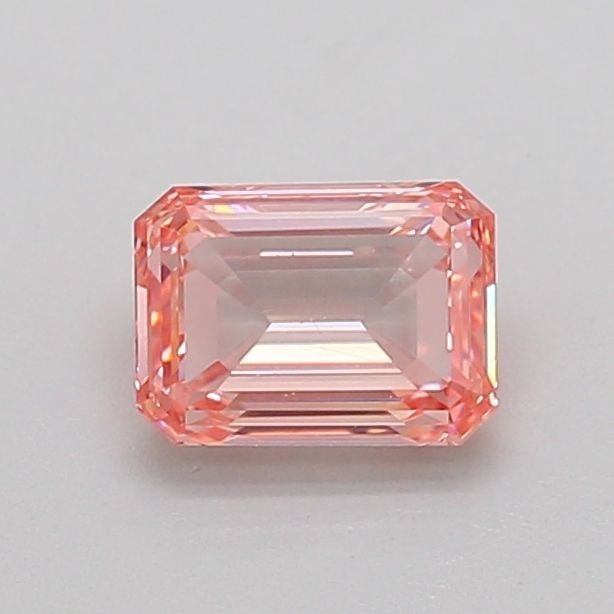 Loose Diamond - EMERALD 0.71ct Fancy Intense Pink VS2: Loose Diamond - EMERALD 0.71ct Fancy Intense Pink VS2 Source: This is a real non-mined Diamond that has been grown in a lab Shape: EMERALD Carats: 0.71 Color: Fancy Intense Pink Certification: IGI Vid