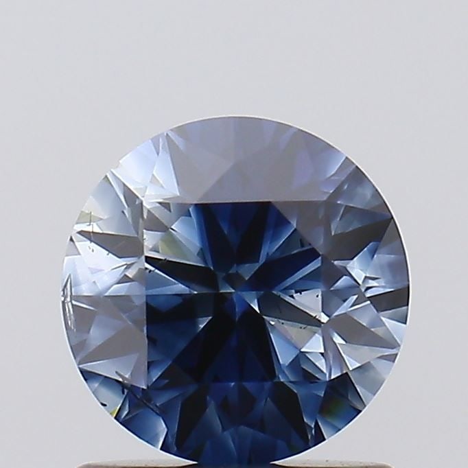 Loose Diamond - ROUND 1.05ct Fancy Vivid Blue SI2: Loose Diamond - ROUND 1.05ct Fancy Vivid Blue SI2 Source: This is a real non-mined Diamond that has been grown in a lab Shape: ROUND Carats: 1.05 Color: Fancy Vivid Blue Certification: NONE Video: