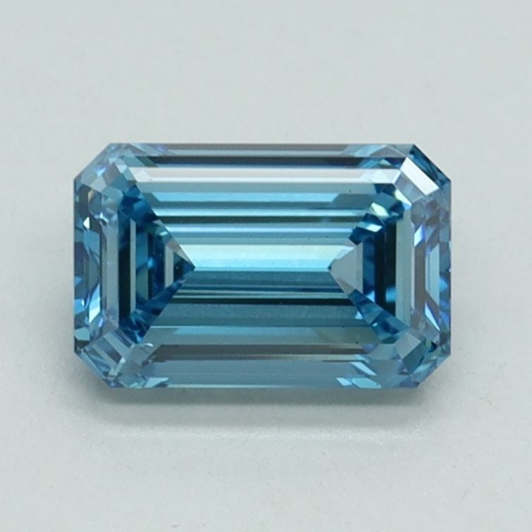 Loose Diamond - EMERALD 1.02ct Fancy Vivid Blue VS1: Loose Diamond - EMERALD 1.02ct Fancy Vivid Blue VS1 Source: This is a real non-mined Diamond that has been grown in a lab Shape: EMERALD Carats: 1.02 Color: Fancy Vivid Blue Certification: IGI Video: