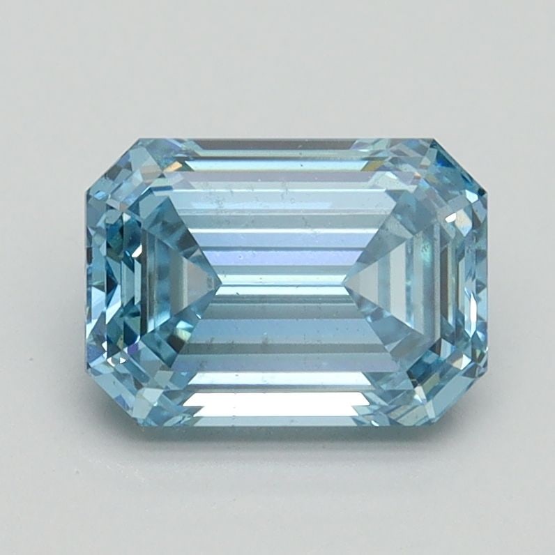 Loose Diamond - EMERALD 1.51ct Fancy Intense Blue SI1: Loose Diamond - EMERALD 1.51ct Fancy Intense Blue SI1 Source: This is a real non-mined Diamond that has been grown in a lab Shape: EMERALD Carats: 1.51 Color: Fancy Intense Blue Certification: IGI Vid