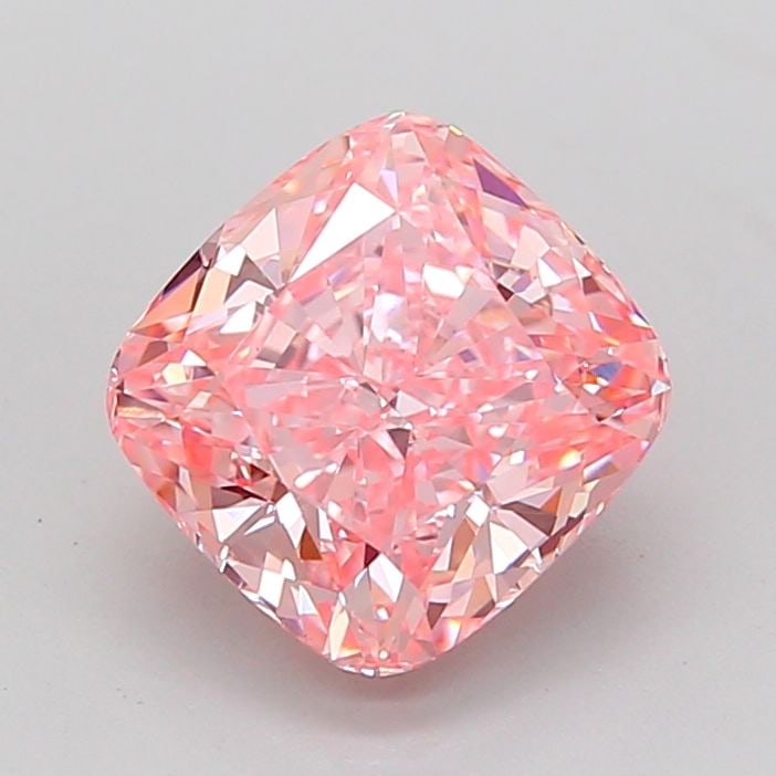 Loose Diamond - CUSHION MODIFIED 2.1ct Fancy Vivid Pink VS1: Loose Diamond - CUSHION MODIFIED 2.1ct Fancy Vivid Pink VS1 Source: This is a real non-mined Diamond that has been grown in a lab Shape: CUSHION MODIFIED Carats: 2.1 Color: Fancy Vivid Pink Certificat