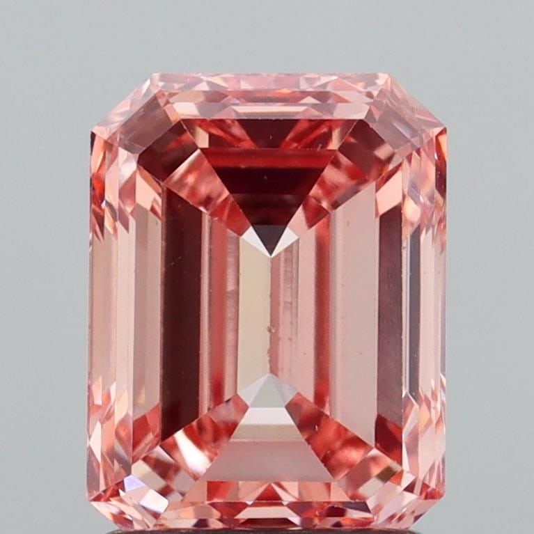 Loose Diamond - EMERALD 1.61ct Fancy Intense Pink VS1: Loose Diamond - EMERALD 1.61ct Fancy Intense Pink VS1 Source: This is a real non-mined Diamond that has been grown in a lab Shape: EMERALD Carats: 1.61 Color: Fancy Intense Pink Certification: IGI Vid