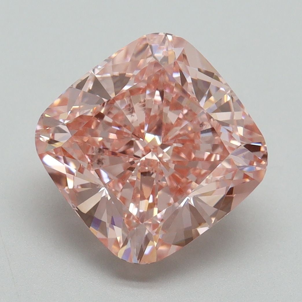 Loose Diamond - CUSHION BRILLIANT 4.51ct Fancy Vivid Pink VS1: Loose Diamond - CUSHION BRILLIANT 4.51ct Fancy Vivid Pink VS1 Source: This is a real non-mined Diamond that has been grown in a lab Shape: CUSHION BRILLIANT Carats: 4.51 Color: Fancy Vivid Pink Certif